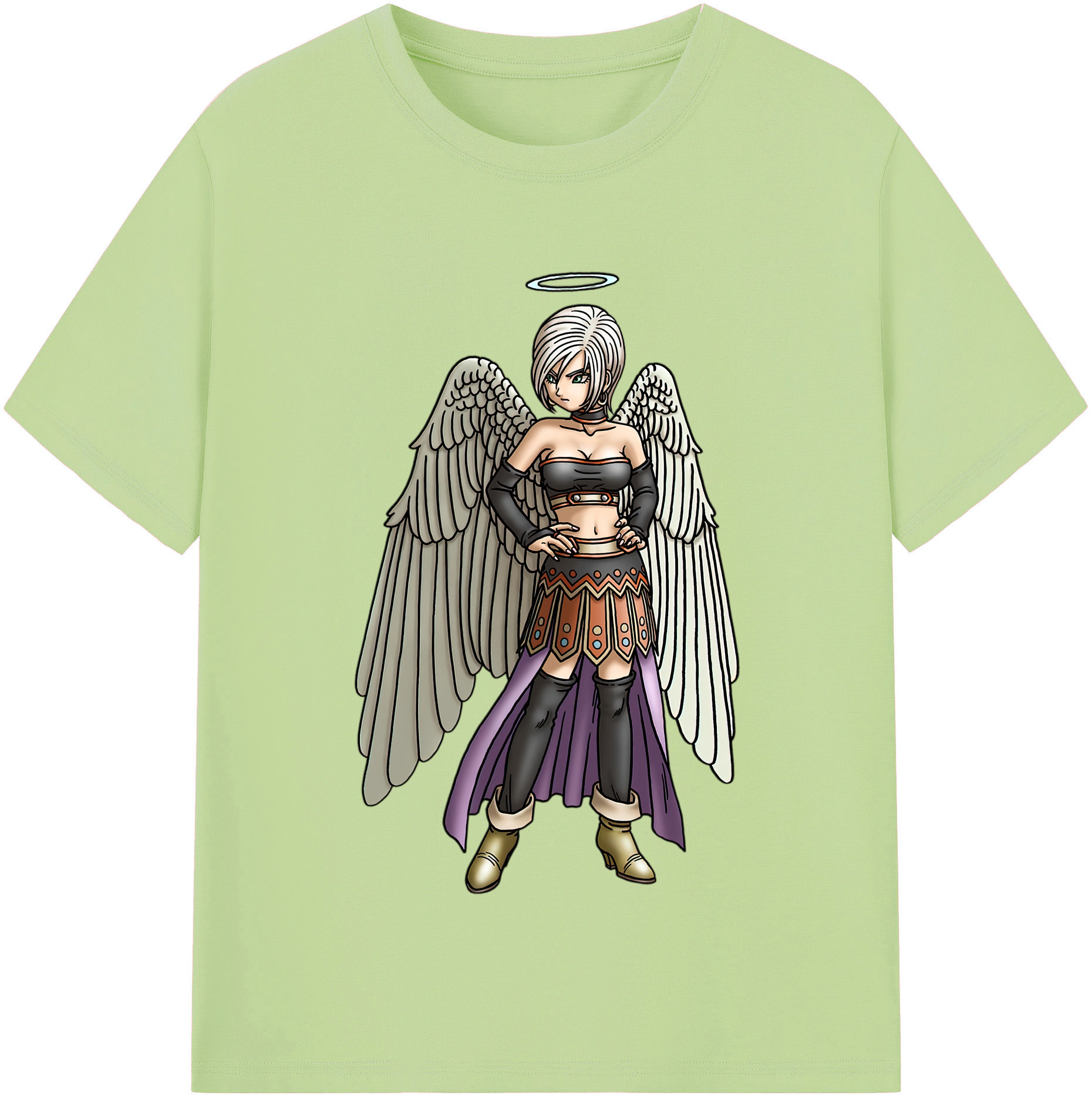 （画像用） ドラゴンクエスト Doragon Kuesuto Dragon Quest 綿100％半袖Tシャツ（フロントプリント）